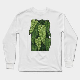 Anthurium Veitchii Doodle Long Sleeve T-Shirt